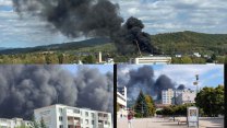 Na Slovensku hoří hala patřící zbrojovce ZVS Holding