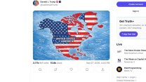 Trump na mapě zase „rozšiřoval“ USA. Island si předvolal velvyslance
